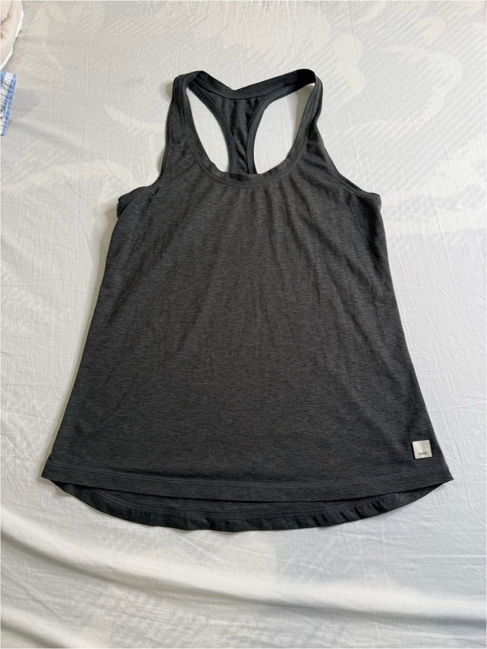 Charcoal Gray Racerback Tank Top - Women